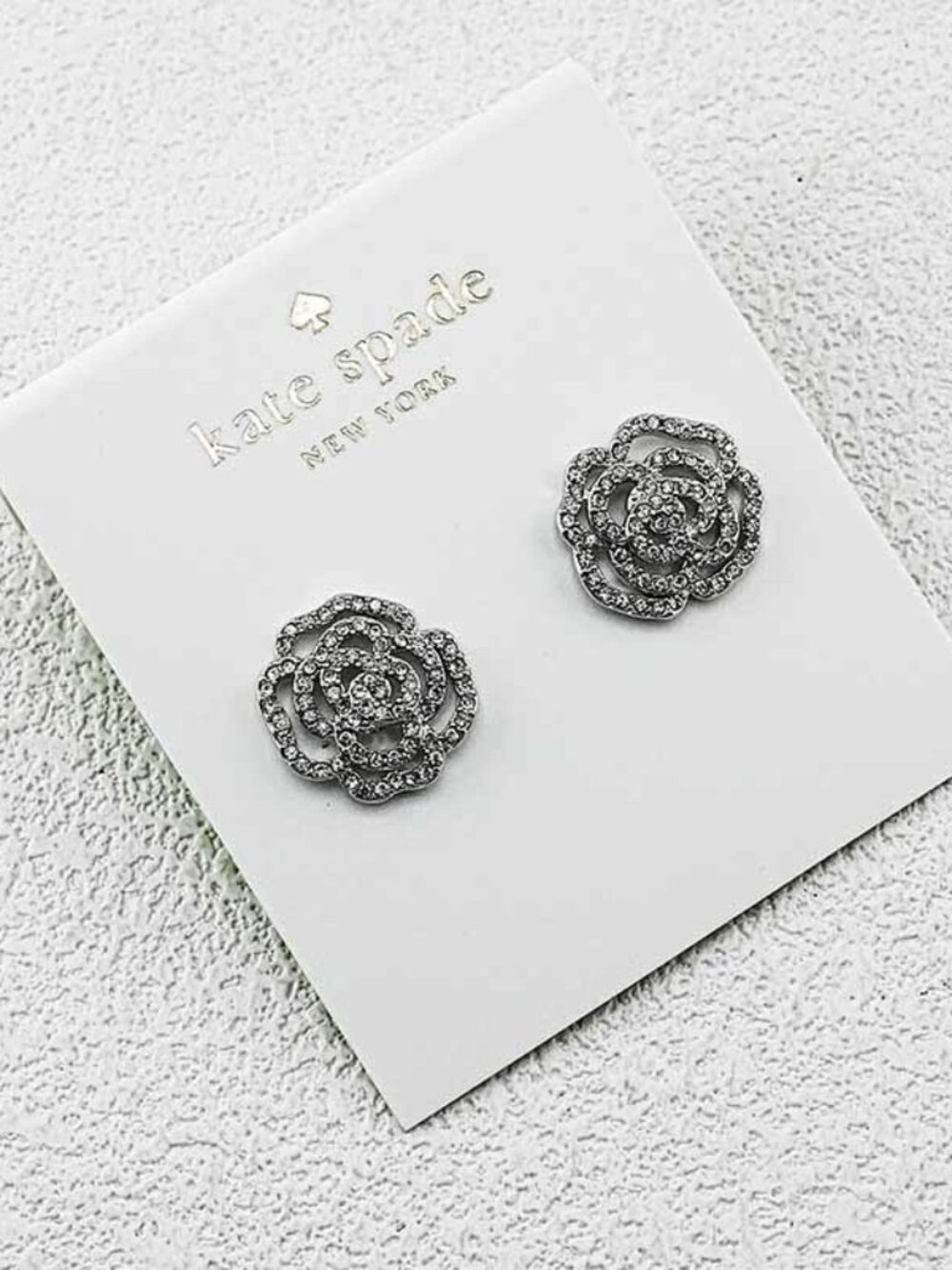 Kate Spade Peony Inlaid Stud Earrings